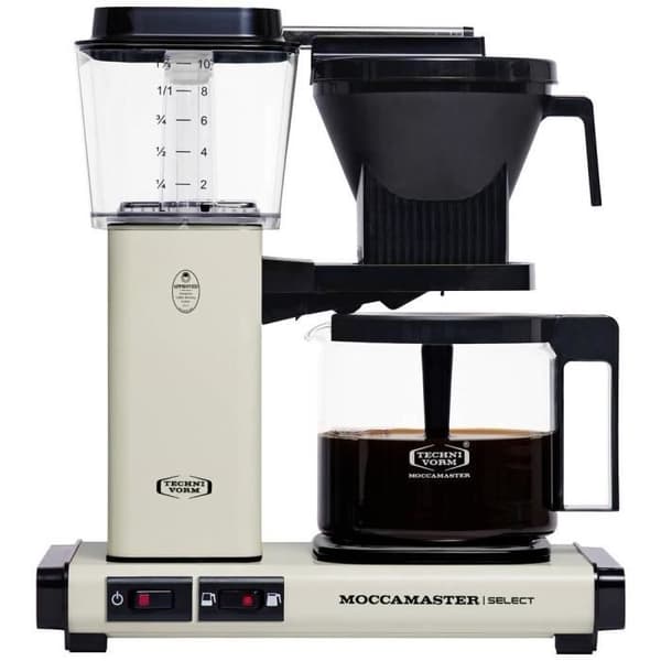 Kaffebryggare - Moccamaster - KBG Select - Vit - 10 koppar - Glasbryggare