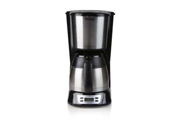 Domo DO709K, Droppande kaffebryggare, 1 l, Malat kaffe, Svart, Rostfritt stål