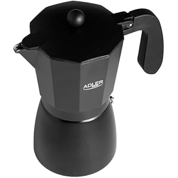 Espressokanna - ADLER - AD 4420 - 9 koppar - 520 ml - Svart