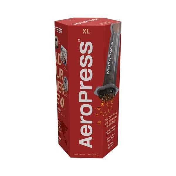 Cafetière - AeroPress - XL - 500 ml - Transparent - Utbytbar filter