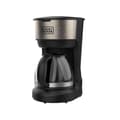 Miniatyrbild 1 av 3: Black+decker Filter kaffebryggare 6 koppar 600w svart - BXCO600E