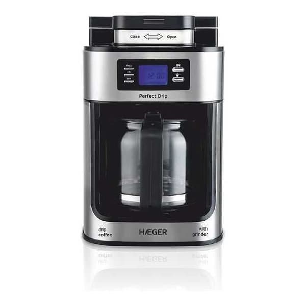 Elektrisk kaffebryggare - Haeger - Perfect Drip - 1,2 L - 1050W - Anti-droppsystem