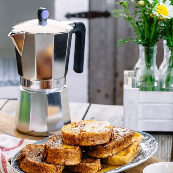 Italiensk kaffebryggare - Monix - 23352 - Aluminium - 9 koppar - Tål inte diskmaskin