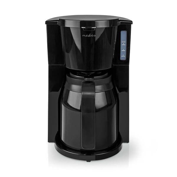 NEDIS Kaffemaskin 1L 8 Koppar Svart