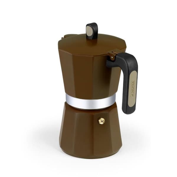 Cafetière Italien - Monix - NY KRAM - 9 koppar - Grädde - Kompatibel med malet kaffe