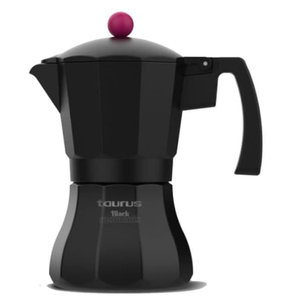 Italiensk kaffebryggare Taurus KCP9009I 9T svart aluminium (9 koppar)