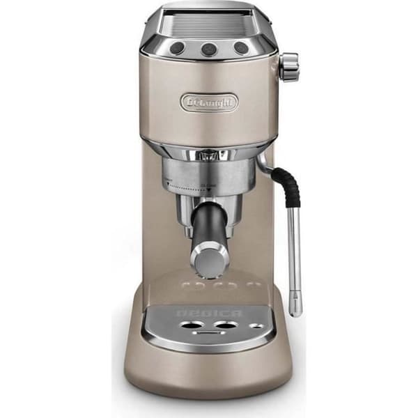 Espressomaskin - Delonghi - EC885.BG - Metallbeige - Kompatibel med malet kaffe - Avtagbar vattentank