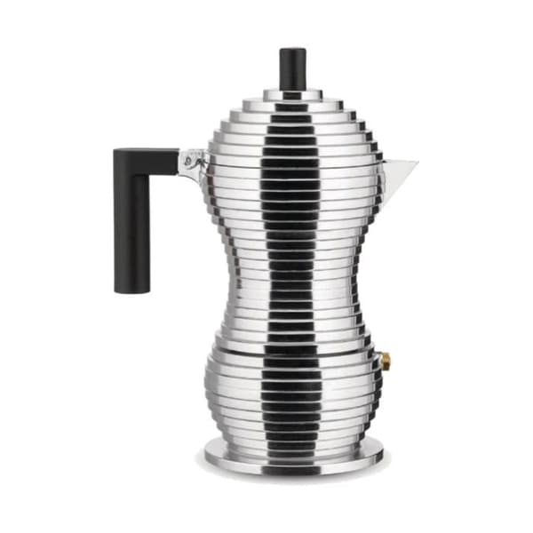 Induktionska kaffekanna - ALESSI - Pulcina - Svart - 6 koppar - Innovativ design