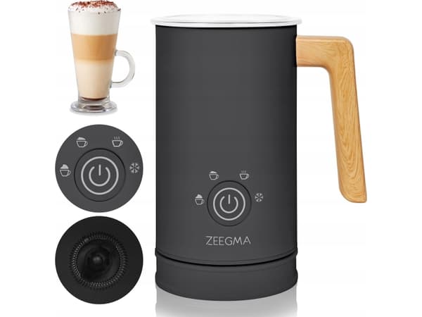 Zeegma ZE-Milkee Wood Black 500W mjölkskummare