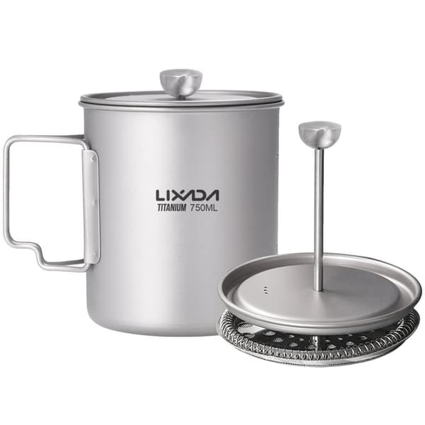 Kaffebryggare, Titan, 750 ml, Fransk press,Kopp 750ml