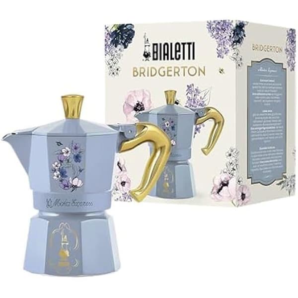 Cafeteria Moka Express - BIALETTI - Bridgerton - 3 koppar (130ml) - Aluminium - Handtag som motverkar brännskador