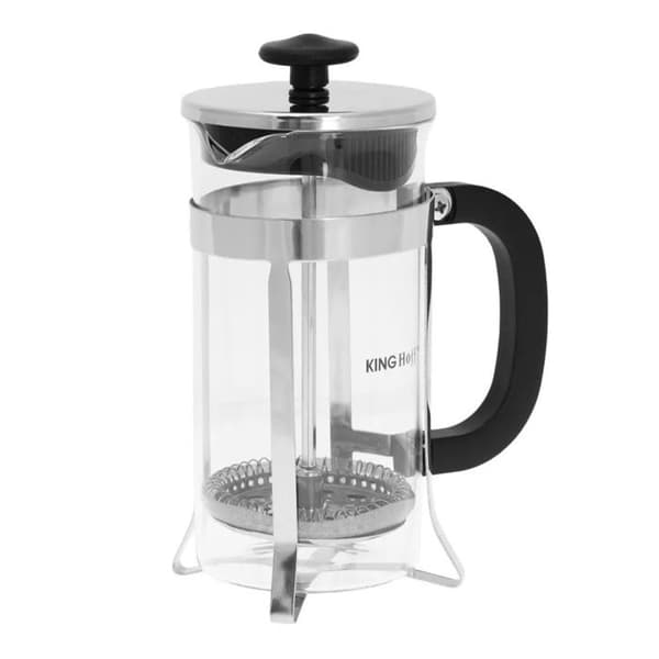 Fransk presse - KINGHOFF - KH-4837 - 600ml - Rostfritt stål - Borosilikatglas