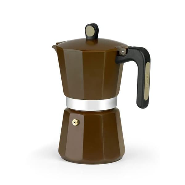 Cafetière Italien - Monix - NY KRAM - 9 koppar - Grädde - Kompatibel med malet kaffe