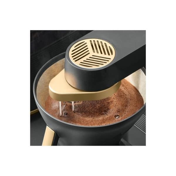 Filterkaffebryggare - Melitta - EPOS 1024-02 - Svart och guld - 8 koppar - Integrerad kvarn