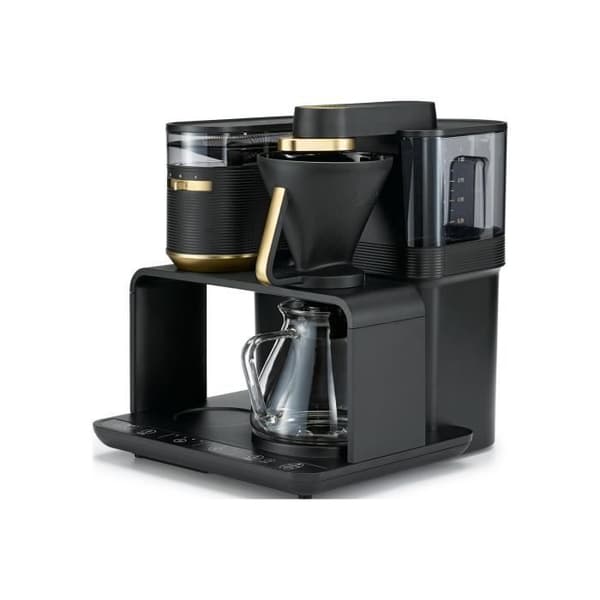 Filterkaffebryggare - Melitta - EPOS 1024-02 - Svart och guld - 8 koppar - Integrerad kvarn