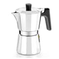 Miniatyrbild 1 av 6: Italiensk kaffebryggare - BRA 8542 - 9 koppar - Aluminium - Silver - Passar alla typer av kök