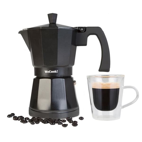 Expresso kaffebryggare - Wecook - Luccia - Aluminium - 12 koppar - Induktionskompatibel