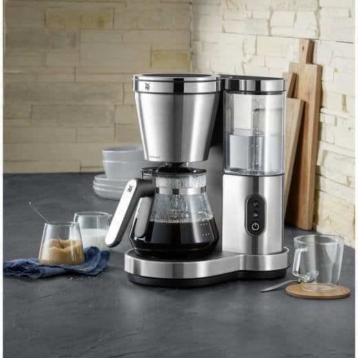 WMF Lono Aroma filterkaffebryggare - 10 koppar - Malet kaffe - Svart, Silver