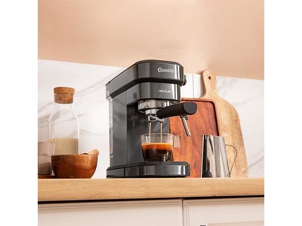 Cecotec 01624, Espressomaskin, 1,2 l, Malat kaffe, 1350 W, Grå