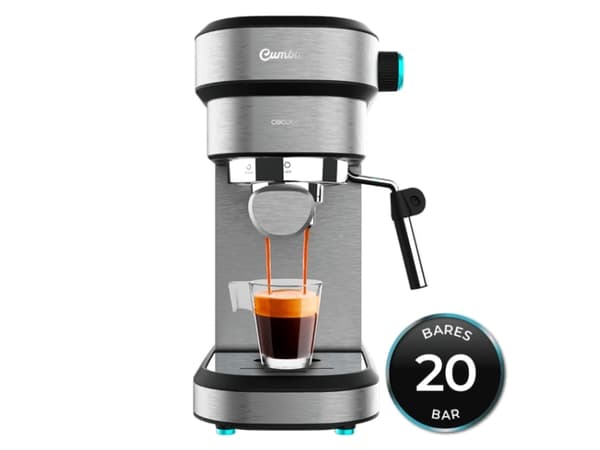 Cecotec 01624, Espressomaskin, 1,2 l, Malat kaffe, 1350 W, Grå