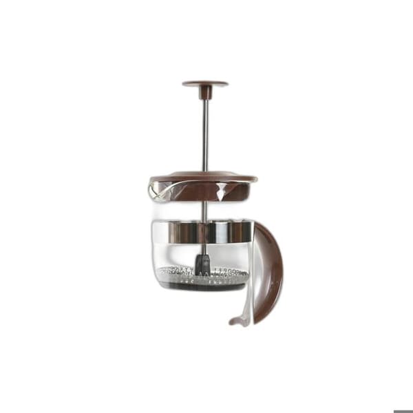 Fransk presskaffebryggare - DKD Home Decor - Borosilikatglas - Rostfritt stål - 2 koppar - Brun