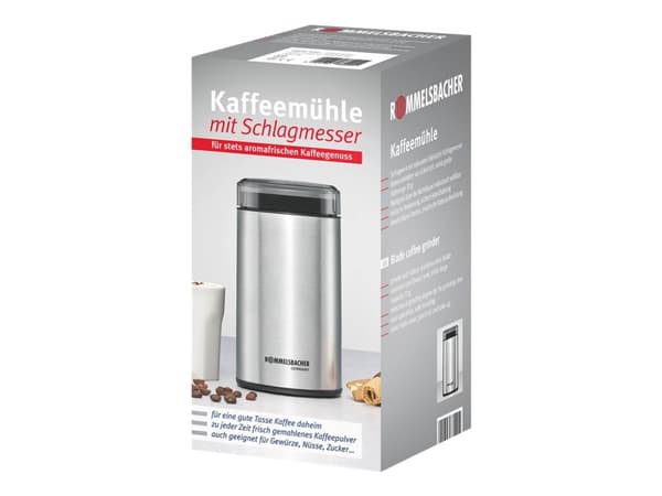 Rommelsbacher EKM 100 - Kaffekvarn - 200 W - rostfritt stål