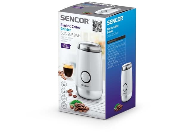 Sencor SCG 2052WH, 150 W, 220 - 240 V, 50 / 60 Hz, 800 g, 116 mm, 116 mm