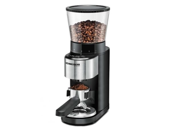 Rommelsbacher EKM 500 - Kaffekvern/kjøkkenvekt - 160 W - svart/rustfritt stål