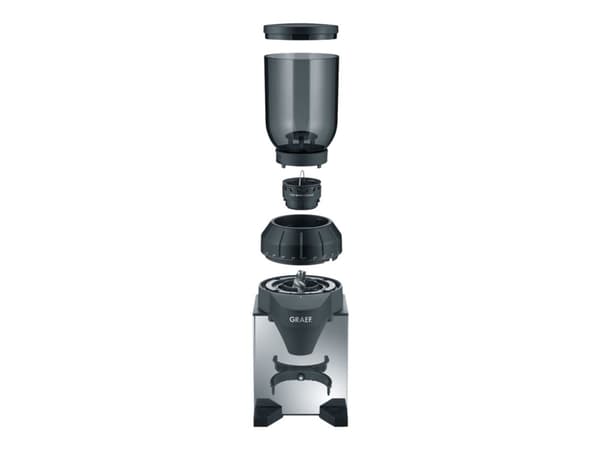 Graef CM820EU CM820EU kaffekvern rustfritt stål, svart stål konisk kvern