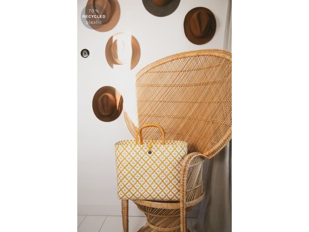 Handed By Motif bag Mustard