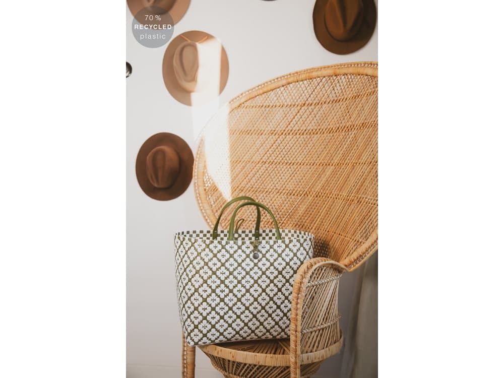 Handed By Motif bag Olive
