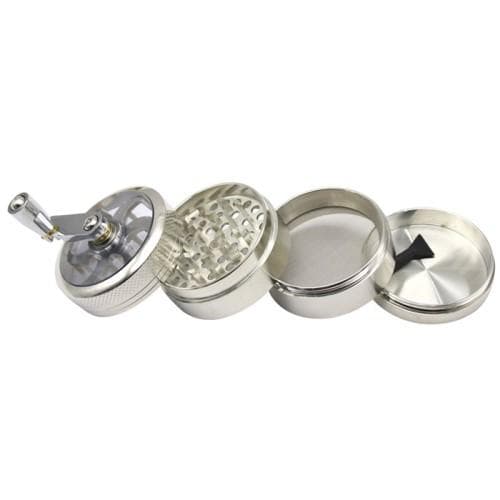 4 lagers Kvarn Tobak Örter Kryddor Kross Manuell Handvev 55 mm