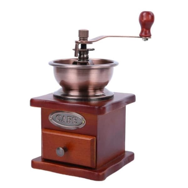 Manuell kaffekvarn klassisk retro kaffebönkvarn kaffekvarn handkvarn present till kaffeälskare