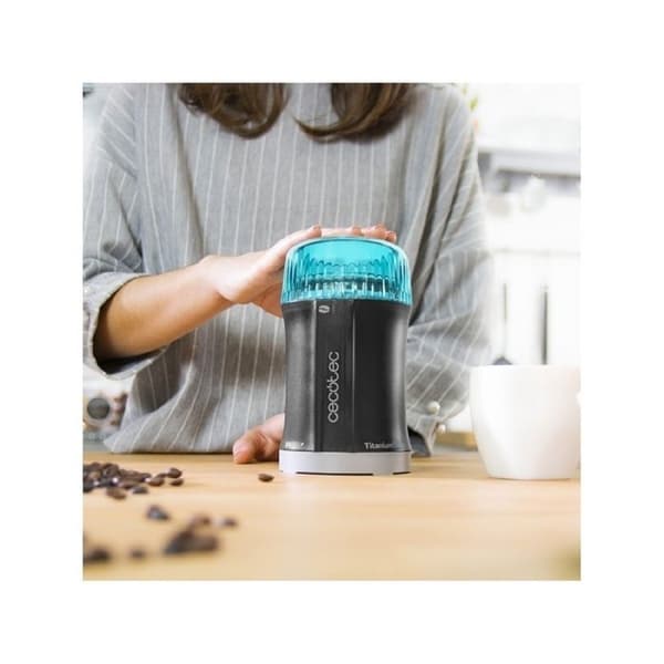 CECOTEC TitanMill 200 kaffe- och kryddkvarn - Titanblad - Kapacitet 50g - 200W