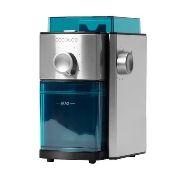 Cecotec Stainless-steel electric coffee grinder, 150 W, 17 grinding levels and capacity for 12 cups of coffee.
