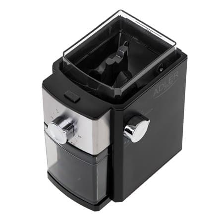 Adler | AD 4448 | Kaffekværn | 300W | Kaffebønner kapacitet 250 g | Antal kopper 12 pr. beholder stk. | Sort