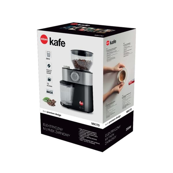 ELDOM MK170 KAFE 200 W Sort, Rustfrit stål