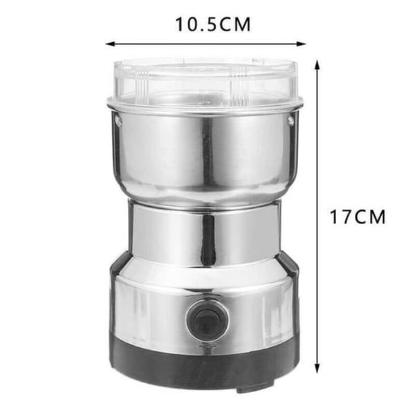 Elektrisk kaffekvarn - Ej specificerad - 220V - Rostfritt stål - Mal kryddor - Genomskinligt lock
