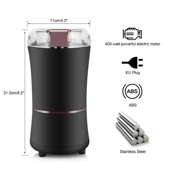 Elektrisk kaffekvarn - Kaffekorns kryddkvarn - Svart - 400W