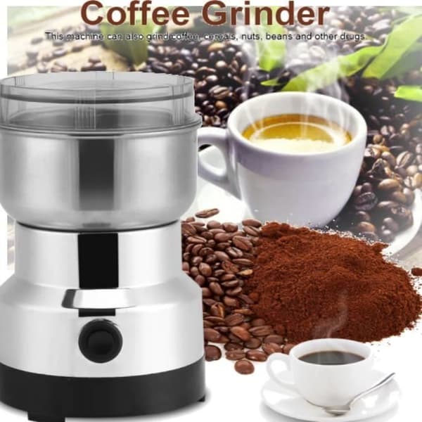 Elektrisk kaffekvarn 100-200W linfrönötter Peppar Kryddkvarn Rostfri stålmixer - RAI