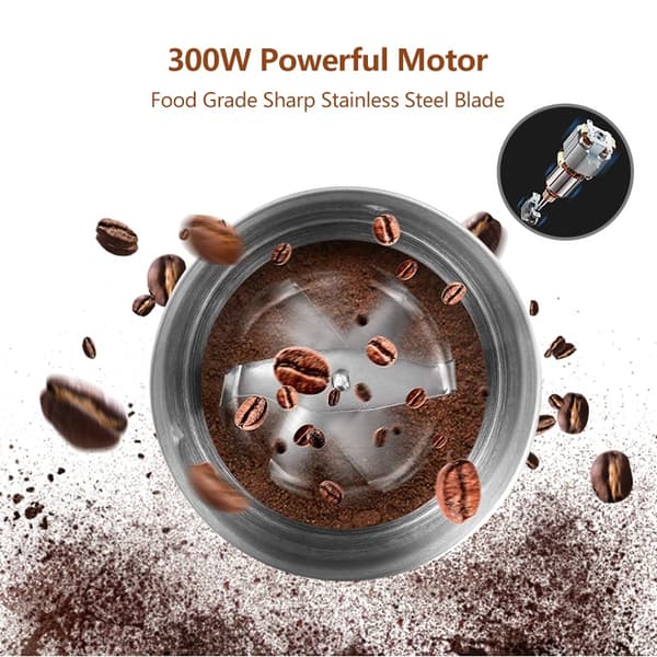 Elektrisk Grinder, 2-i-1 Funktionalitet, Rustfrit Stål Krop, 220V, EU