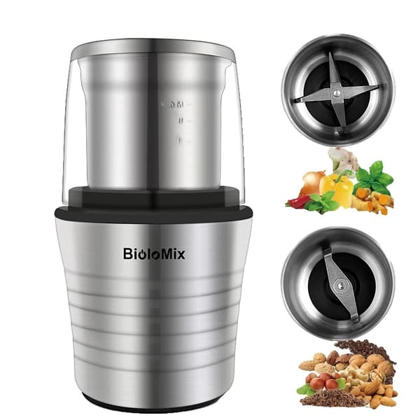 Elektrisk Grinder, 2-i-1 Funktionalitet, Rustfrit Stål Krop, 220V, EU
