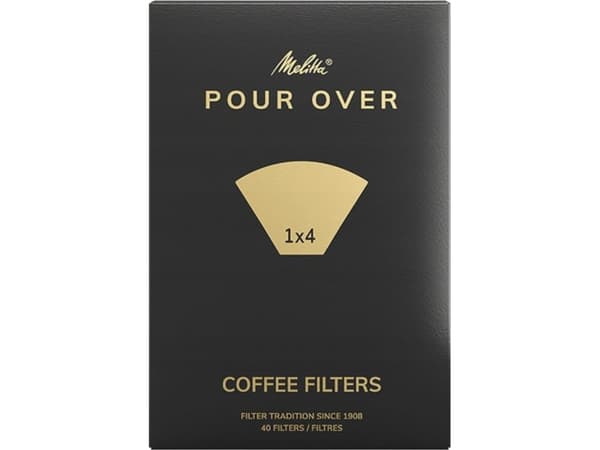 Melitta Melitta - Kaffefilter av papper 1x4 - Pour Over - 40 stycken