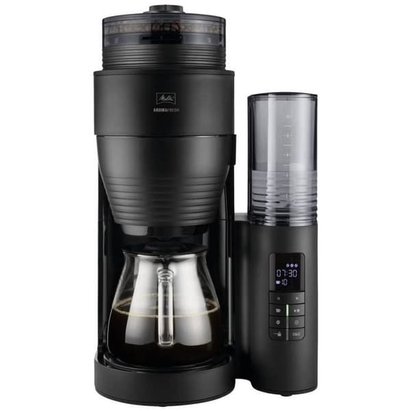 Cafetière - Melitta - AromaFresh - Svart - 10 koppar - Inbyggd krossare