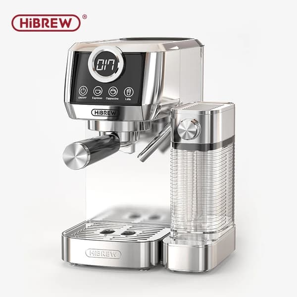 Espresso-kahvinkeitin, 3-in-1-toiminnallisuus, ruostumattomasta teräksestä valmistettu muotoilu,H13A, EU