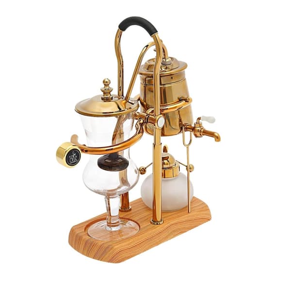 400ML Siphon Kaffeemaskine, Elegant Guld Design, Integreret Filter,Guld