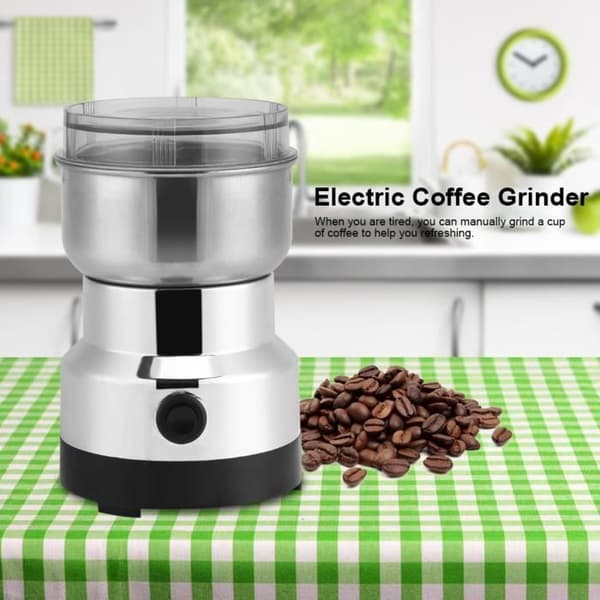 Kaffekvarn Malning spannmål Office Home Elektrisk slipmaskin Rostfritt stål 220V