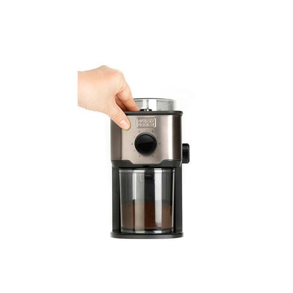 Elektrisk kaffekvarn - Black+Decker - BXCG151E - 150 W - 12 koppar - Rostfritt stål