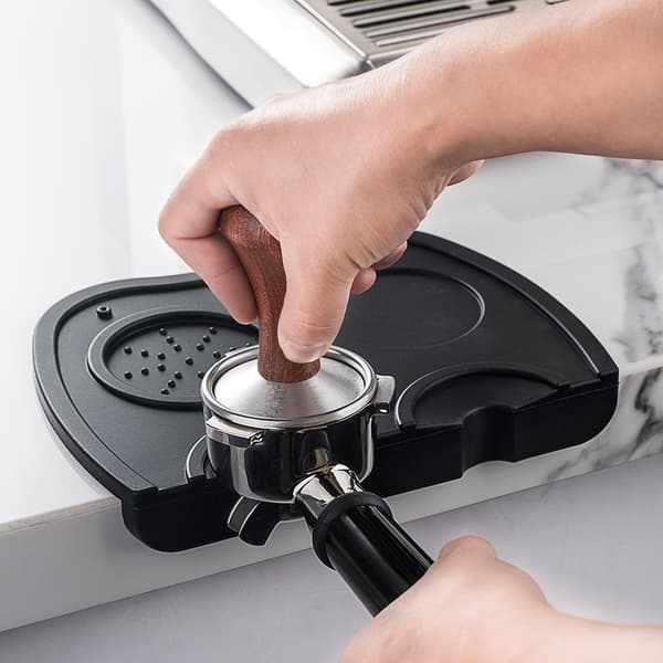 INF Silikone kaffetampermåtte, skridsikker espresso tampepude