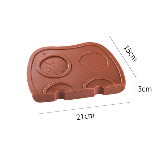 INF Silikon kaffetampermatte, anti-skli espresso tampingspute
